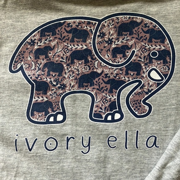 Ivory Ella Gray S Long Sleeved Tee - Picture 2 of 3